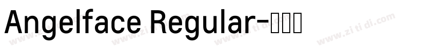 Angelface Regular字体转换